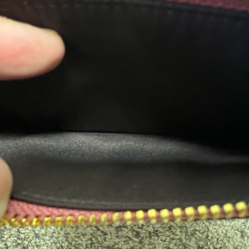 LOW START Coach Plum Textured Wristlet EUC - Picture 9 of 11